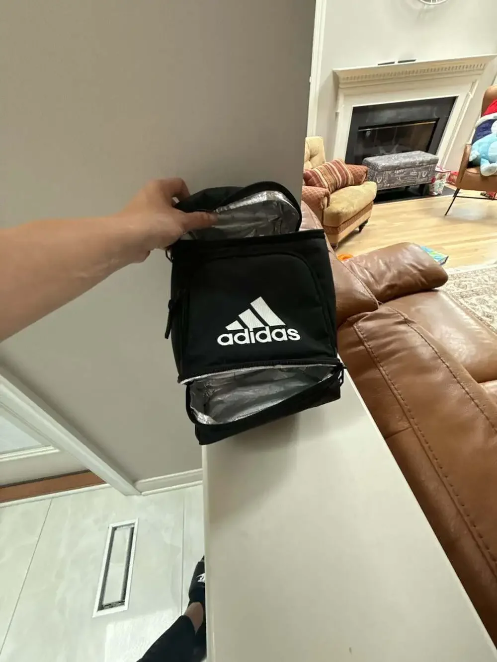 Adidas Excel Insulated Lunch Bag Black with White Logo